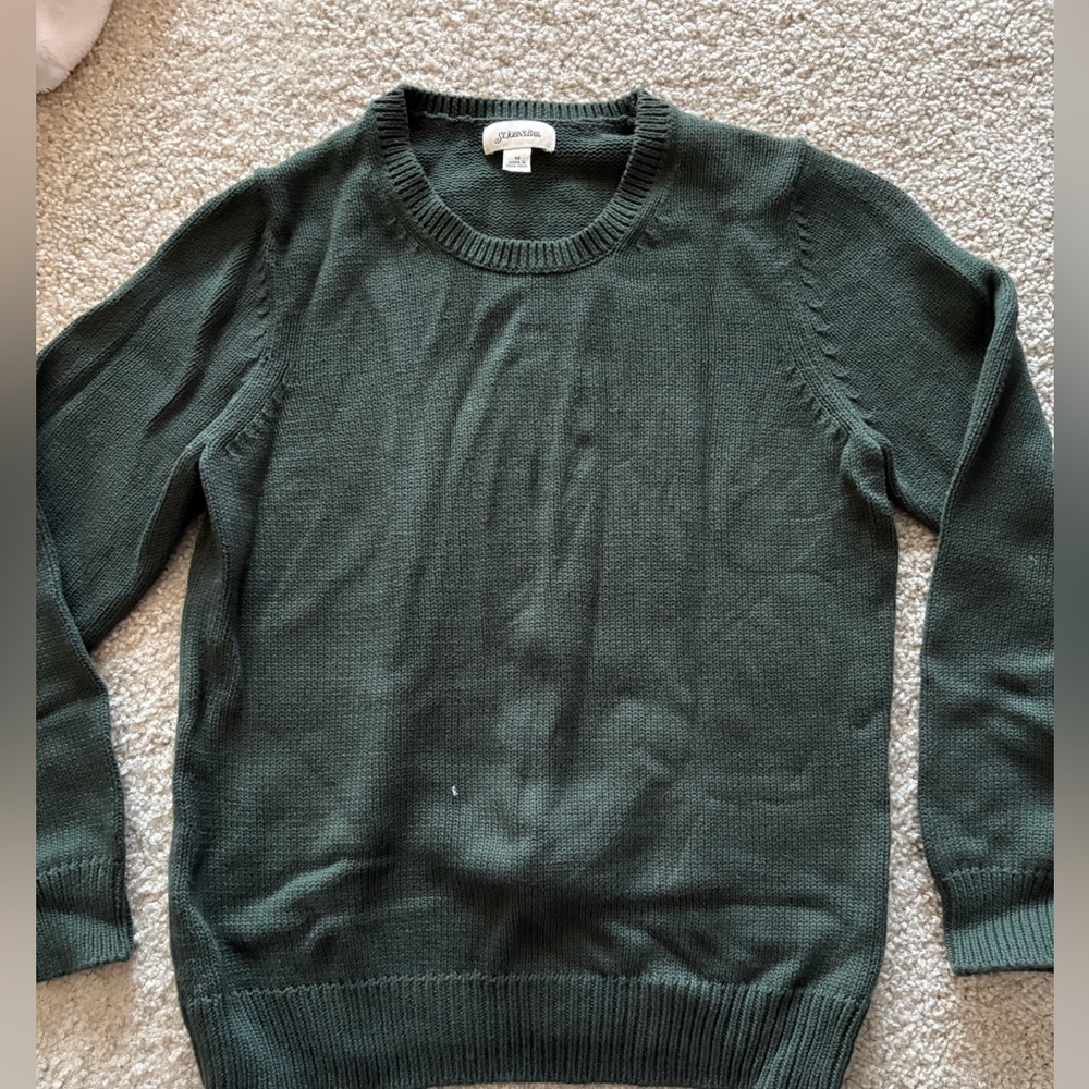 St. John's Bay Forest Green Knit Sweater